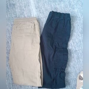 Kids Tan and Black Pants Set